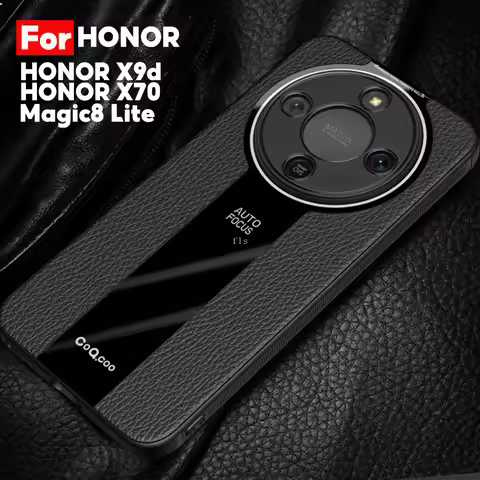 Luxury Carbon Fiber Silicone Phone Case For HONOR X9d X70 Magic8 Lite 5G thin Non-slip Protection Ca