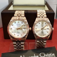 Jam COUPLE ORIGINAL Alexandre Christie AC 5013 MD/LD Solid Stainlesss