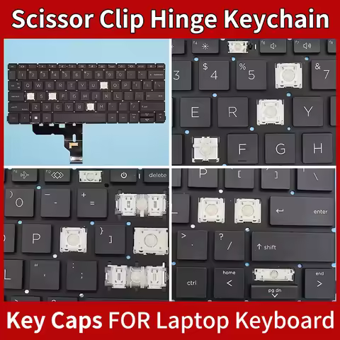 Replacement Keycaps Scissor Clip Hinge For HP EliteBook 840 G8 745 845 G7 Key Caps Keyboard Keychain