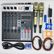 DEAL HOT combo Mixer Max11 và Micro Q02 Nâng Cấp Âm Thanh 6 kênh (4 mono 2stereo) kết nối BluetoothU