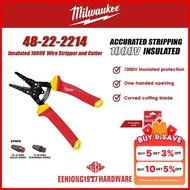 MILWAUKEE 48-22-2214 10-20AWG Insulated 1000V Wire Stripper Wire Cutter Pliers 48222214