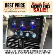 9 inch / 10 inch Touch Screen Audiobahn Android Car Player Double Din Monitor