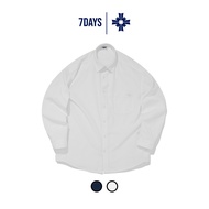 Men's Cotton Oxford Long Sleeve Shirt - 7DAYS Essential Oxford Shirt