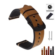 *COD* ✴Genuine Leather Watch Band 18 20 22 24mm Wrist Replacement Strap For Fossil Quick Release Pin