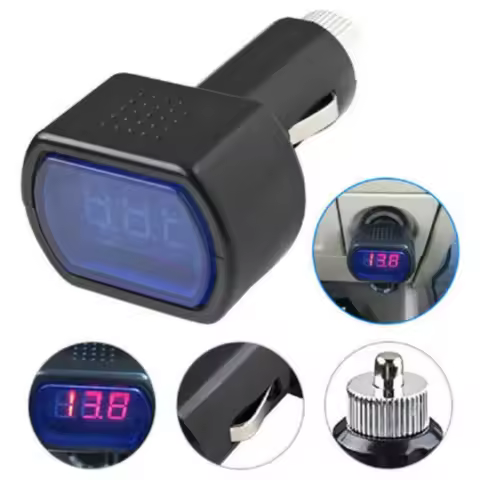 New Mini Meter Monitor Voltage Gauge Car Voltage Meter Lighter Volt Voltage Battery Voltage Car Ciga