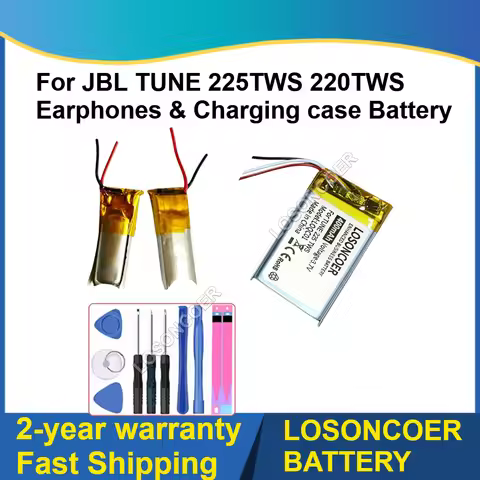 For JBL TUNE 225TWS 220TWS LIVE Free 2 PRO+ PRO 2 Earphones & Charging Case Battery