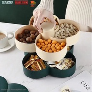 BIG PROMOTION READY STOCK✅ 2 TINGKAT BEKAS BISKUT KUIH RAYA KEDAP UDARA CANDY BOX  FLOWER BLOOM