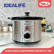 IDEALIFE IL-350 SLOW COOKER 5 LITER CAPACITY