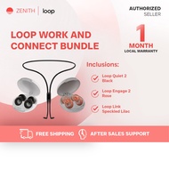 Zenith | Loop Earplugs Work & Connect Bundle (Quiet 2 + Engage 2 + Link)