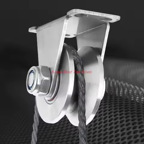 1PC Stainless Steel Tripod Pulley Wire Rope Lifting Bearing Pulley Hanging Wheel, Home Sliding Doors