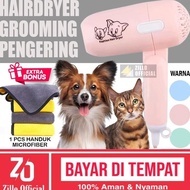 ZILLO Hairdryer Pengering Bulu Kucing Anjing Anabul Hewan Peliharaan Pet Blower Hair Dryer Grooming 