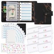 Money Management Organizer Planner For Expenses Loose-leaf Daily Planner Marble Pattern Notebook Budget Organizer