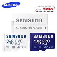 Samsung Micro EVO PLUS SD การ์ด128GB 64GB 512GB 256GB Micro SD Pro Flash Memory การ์ดหน่วยความจำ SD U1 U3 4K microSD TF การ์ด