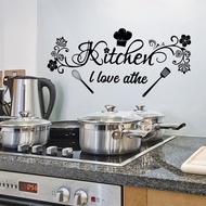 Restaurant kitchen Wall Stickers, English kitchen Home kitchen Wall Stickers, Decorative Self-Adhesive Wall Stickers