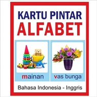 Flash Card ABJAD / Alfabet - Kartu Pintar Bayi Anak Abjad