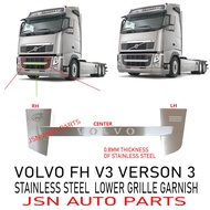 J121S14 LOWER GRILLE GARNISH STAINLESS STEEL VOLVO FH V3 CHROME LORRY TRUCK AKSESORI