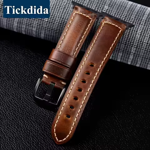 Quality Watchbands for Apple Watch Series 9 8 7 SE Ultra 2 49mm 45mm 44mm 41mm 40mm Bracelets Cow Le