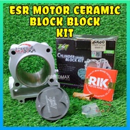 ESR MOTOR CERAMIC CYLINDER BLOCK KIT SET PISTON RING FJN TAIWAN ORIGINAL YAMAHA Y15ZR LC135 Y16ZR