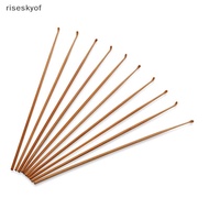 riseskyof Bamboo Spoon Ear Pick Tool Polishing Round Bamboo Handle Ear Cleaner Ear Clearner Tools Ni