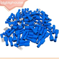 [Biho] 1/2 Elenxs 100pcs Wire Connector Electric Wire Crimp Connector PVC Insulated Crimp
