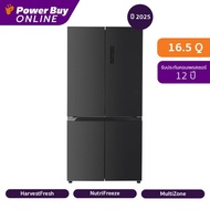 BEKO ตู้เย็น 4 ประตู 16.5 คิว Inverter (สีดำ) รุ่น GNO46624HFSK