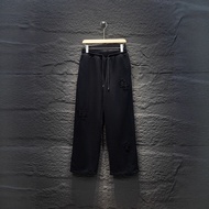 Chrome Hearts Four Seasons New Cross Embroidery Terry Elastic Band Casual Pants for Men and Women