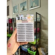 Cluster-mounted fiber eyelash extension codes