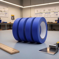 Blue Masking Tape, 1/2 inch to 2 inch, 20M/65.6feet, Clean Release for Painting Projects