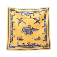 【二手】愛馬仕 HERMES 絲巾 Carre 90 La Mare aux Canards 女士真絲圍巾