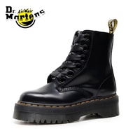 Dr.Martens หนา Soled 6หลุมรองเท้ามาร์ตินสำหรับผู้หญิง1460สไตล์อังกฤษรองเท้าสั้นสำหรับผู้หญิงลูกไม้ขึ้นรองเท้ามาร์ติน