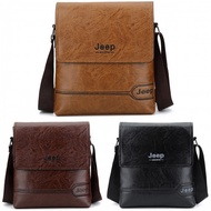 Men Sling  Messanger  Bag JEEP Sulppai PU  Leather
