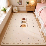 INS-style bedside rug, bedroom rug, thick plush rug