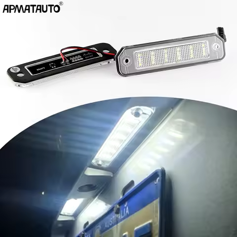2PCS LED White License Plate Light For Civic EJ EK EM EK9 EK4 Del Sol 1992-2000 License Plate Lamp O