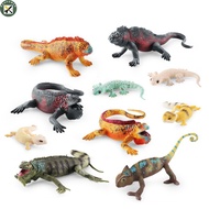 Boupower Simulation Wild Reptile Animals Action Figures Lifelike Lizard Model Figurines Kids Cognitive Educational Toys