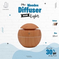 U.me 130ml Light Wood Grain Air Humidifier With Essential Oil Diffuser Aromaterapi Wangian Wap Asap 