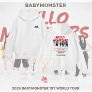 HOT! Hello MONSTERS SLIDING JACKET MERCH BABYMONSTER KPOP BAEMON MONSTIEZ IDOL BABY MONSTER M-3XL
