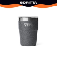 YETI Rambler 16oz Stackable Cup with MagSlider™ Lid - Black Stone | 473ml Stainless Steel Cup