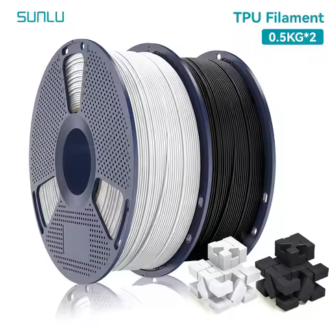 SUNLU TPU Filament 0.5KG 1.75mm 95A for 3D Printer | High Elasticity + Heat Resistant | Fast Shippin