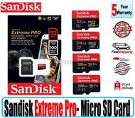 Sandisk Extreme Pro | Sandisk Extreme Micro SD Card | 32GB |64GB | 128GB | 256GB | 512GB 100% Authentic