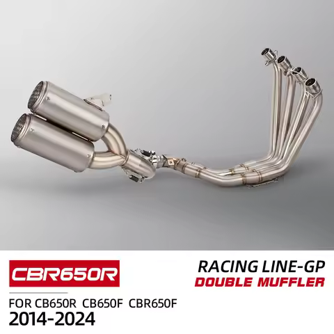 For Honda CBR650R CB650F CB650R CBR650F 2014-2024 Slip-On Motorcycle Exhaust System Front Link Pipe 