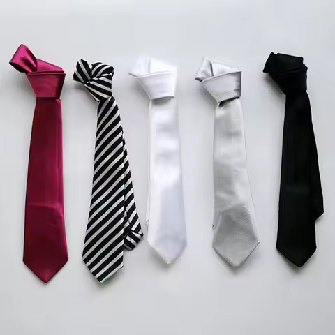 Wamami Satin Silve/White/Black/Red/Stripe Necktie For 1/4 MSD 1/3 SD DZ SD17 DZ70 BJD Dollfie