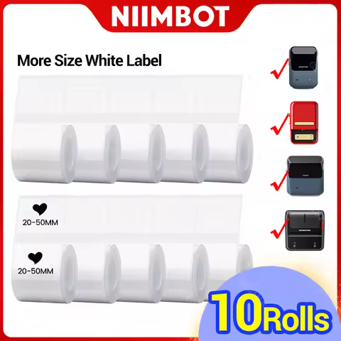 Niimbot B21 B3S Thermal Sticker White Labels Waterproof Label Paper Jewelry Retail Store Label Stick
