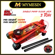 MY Bigred 3 Ton Single Pump Floor Jack Garage Jack Hydralic Floor Jack Kereta