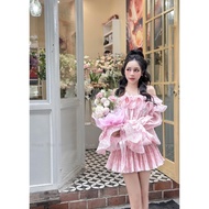 Flower Printed High-Quality Beautiful High-Quality Silk Candle Dress - Designer Goods