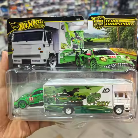 New Hot Wheels Flf56-M Team Transport,Ao Racing Rexy Porsche 911 Gt3 R Ford F-150 Raptor Porsche 944