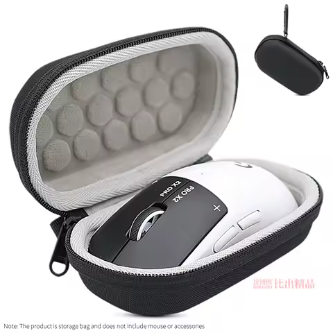 Hard EVA Case for Logitech PRO X2 SUPERSTRIKE GPW5 Mouse Storage Bags PRO X2 Mice Travel Carrying Bo