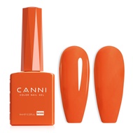 CANNI Bright Orange Gel Nail Polish, 1Pcs Neon Orange Gel Polish Red Orange Color Nail Polish Gel Hi