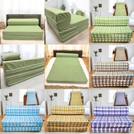 SOFA BED FOAM COVER PRINTED Trifold Canadian Cotton Cover