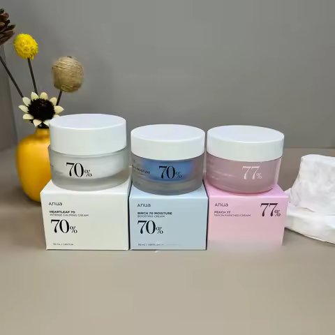 Anua Birch Tree Hydrating Facial Cream 50ml Peach Hydrating Facial Cream Houttuynia Cordata Moisturi