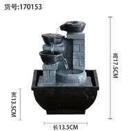 Tabletop living room water curtain wall, lucky rockery, flowing water, fountain, circulation ornaments, TV cabinet, fortune, feng shui ball gifts